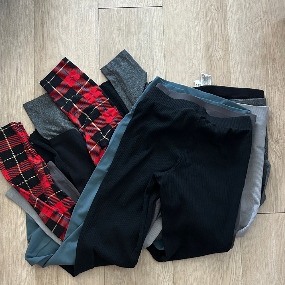 ASSORTED BRANDS “LOT OF 7” LEGGINGS PANTS SIZE XS/S PRE-OWNED